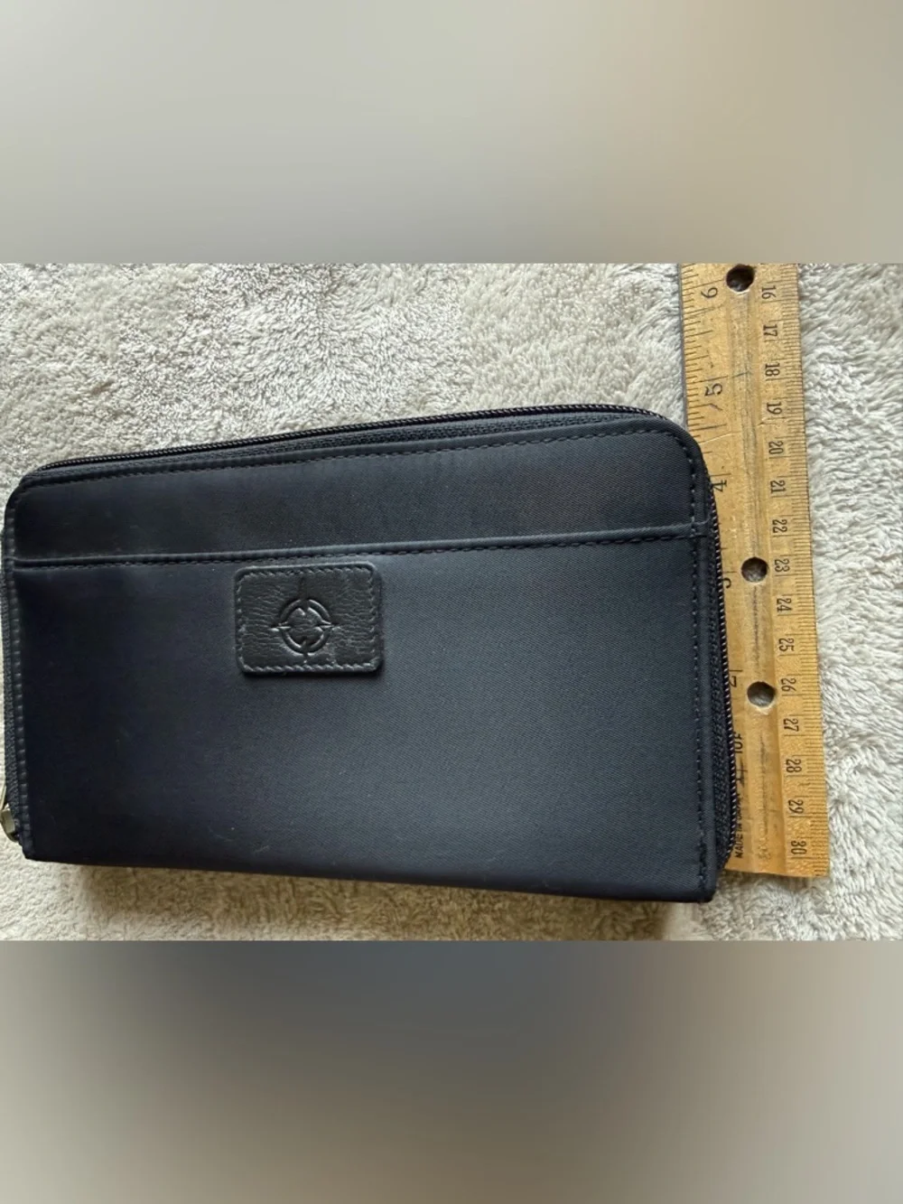 NWT Franklin Covey Black Fabric Zip Around Planner